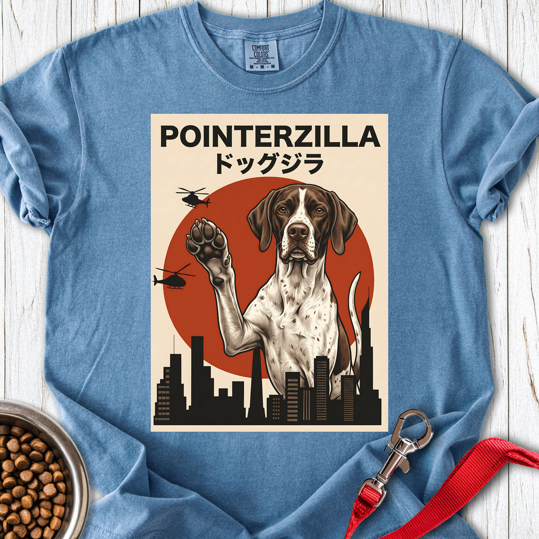 English Pointer Pointerzilla Premium Tee — Blue Jean