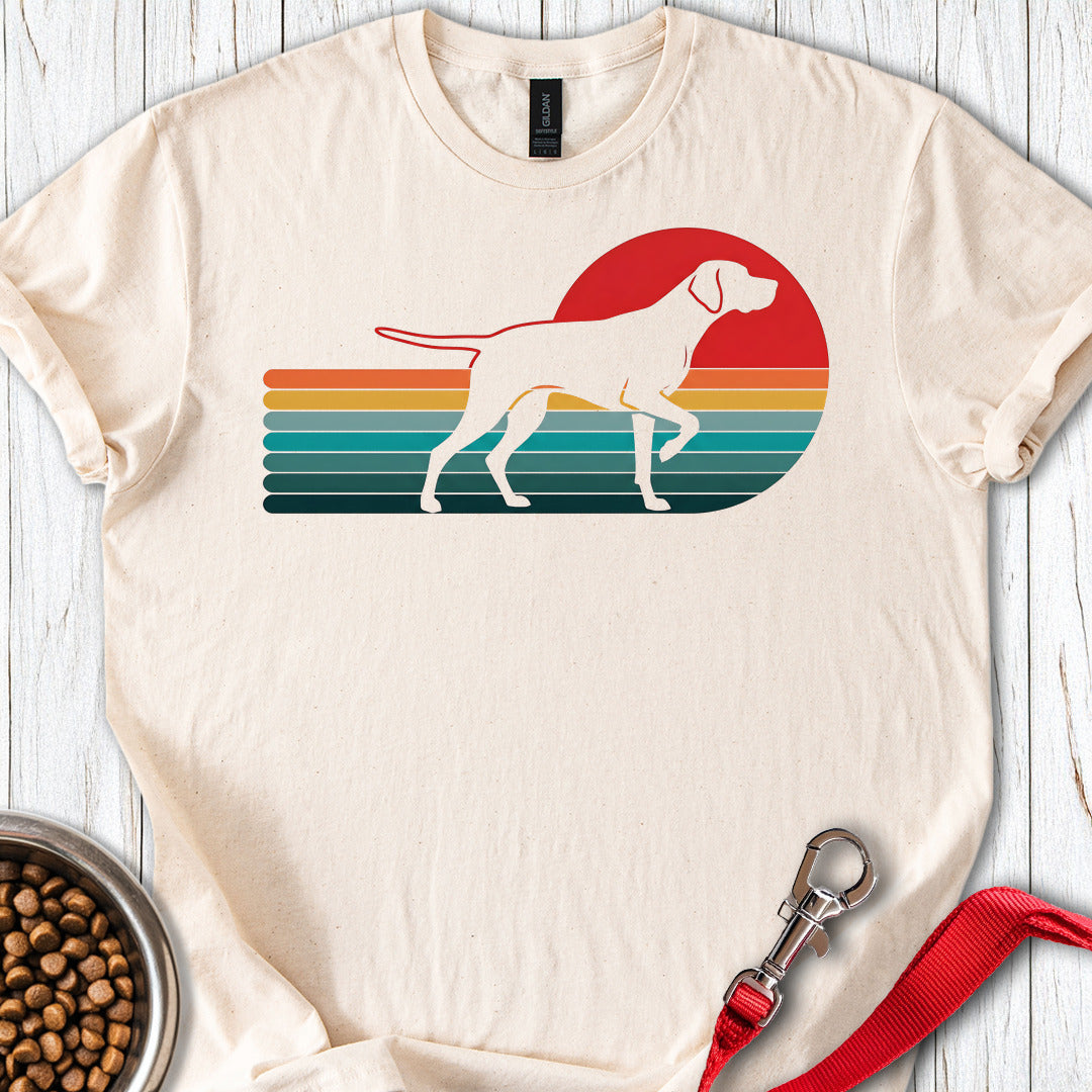 English Pointer Retro Sunset — Natural