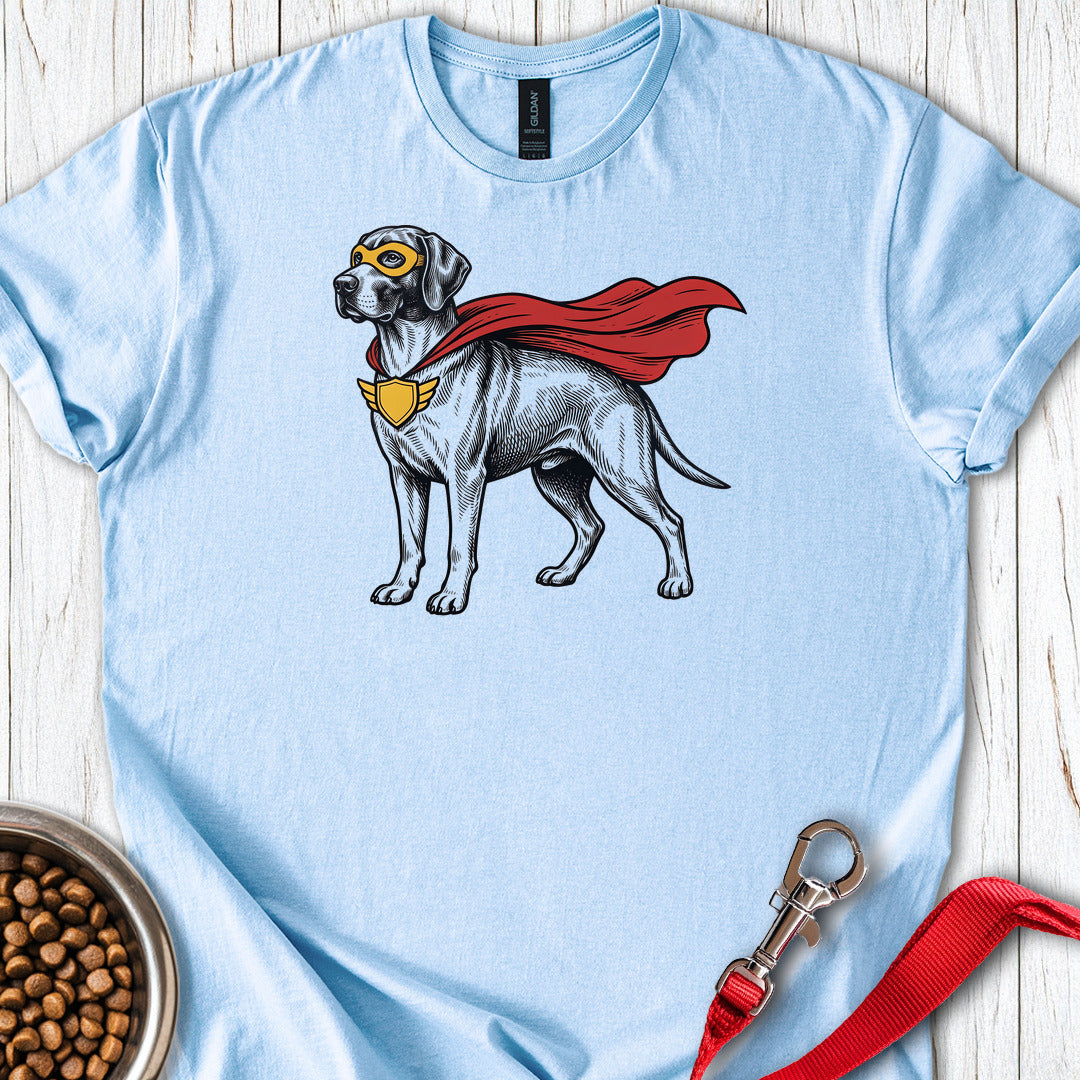 English Pointer Superhero — Light Blue
