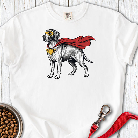 English Pointer Superhero Premium Tee — White