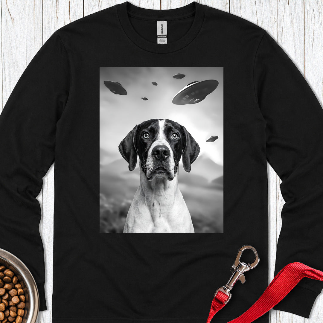 English Pointer UFO Long Sleeve — Black