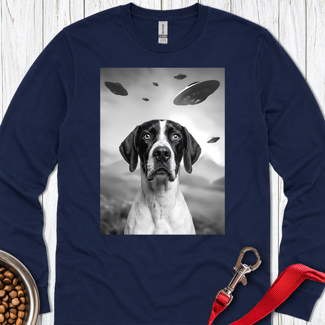 English Pointer UFO Long Sleeve — Navy