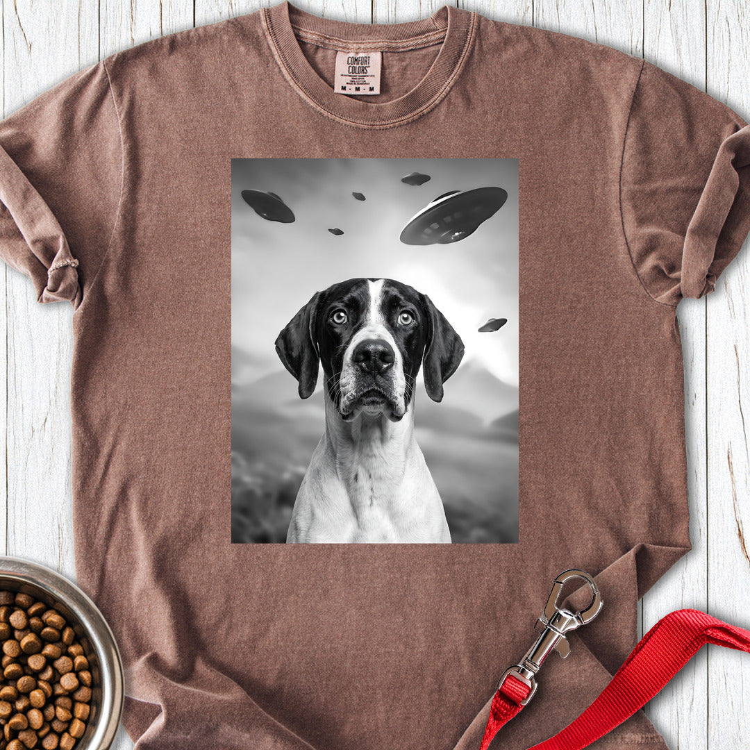 English Pointer UFO Premium Tee — Espresso