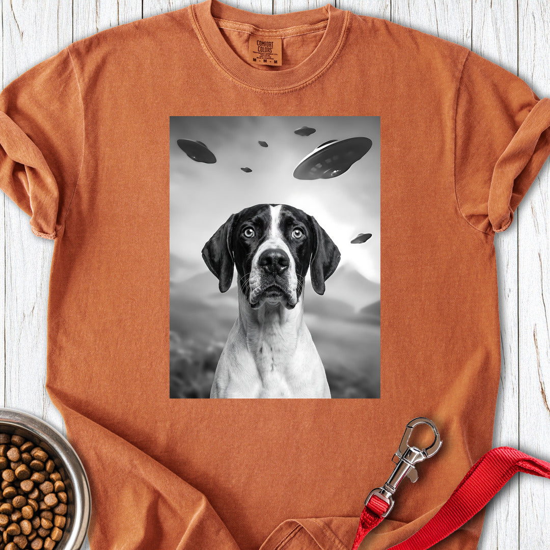 English Pointer UFO Premium Tee — Yam