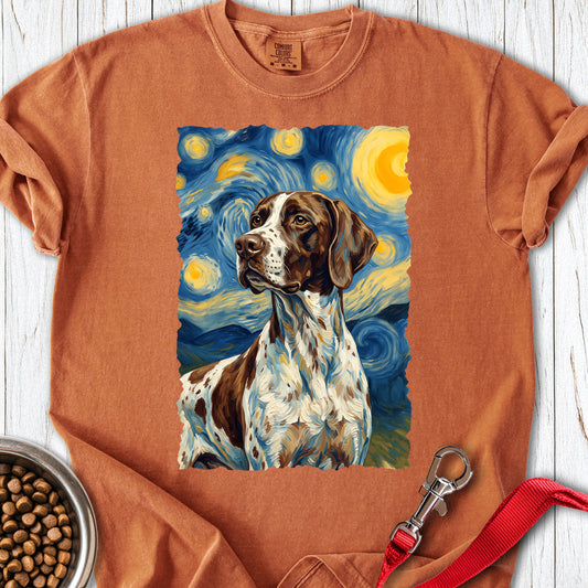 English Pointer Van Gogh Premium Tee — Yam