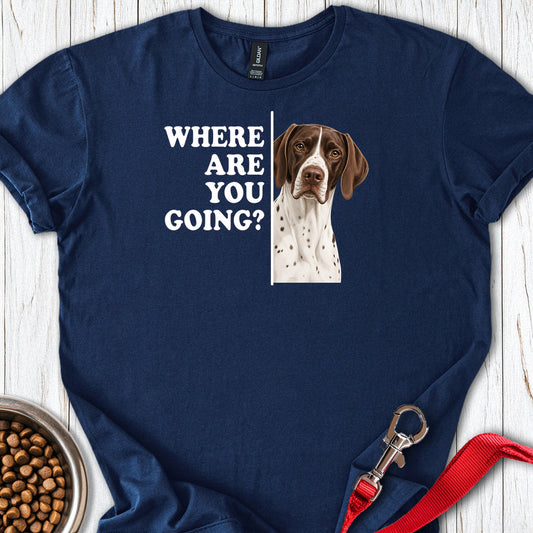 English Pointer Where Are You Going — Navy