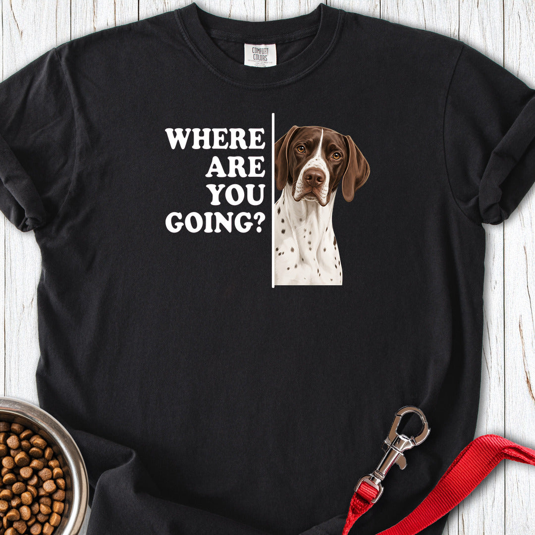 English Pointer Where Are You Going Premium Tee — Black