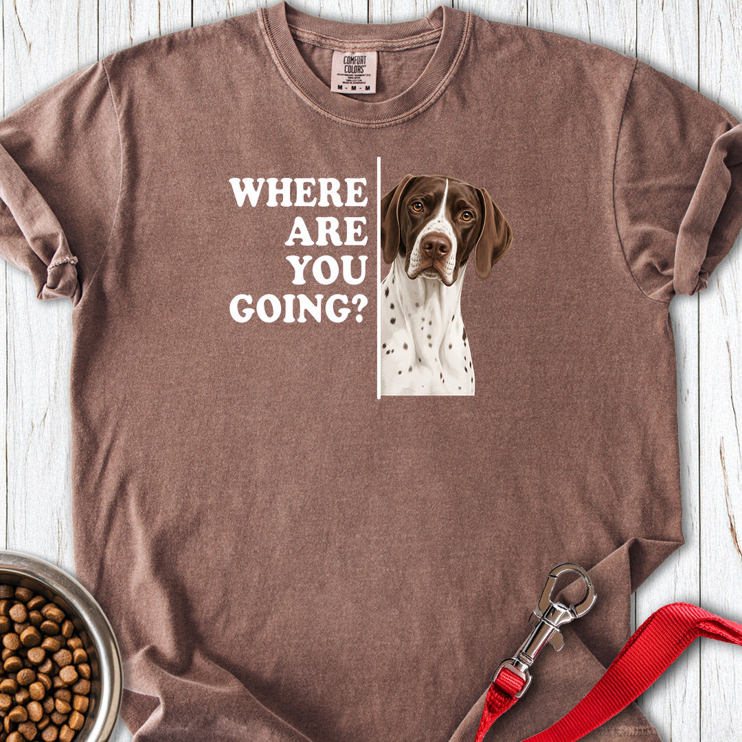English Pointer Where Are You Going Premium Tee — Espresso