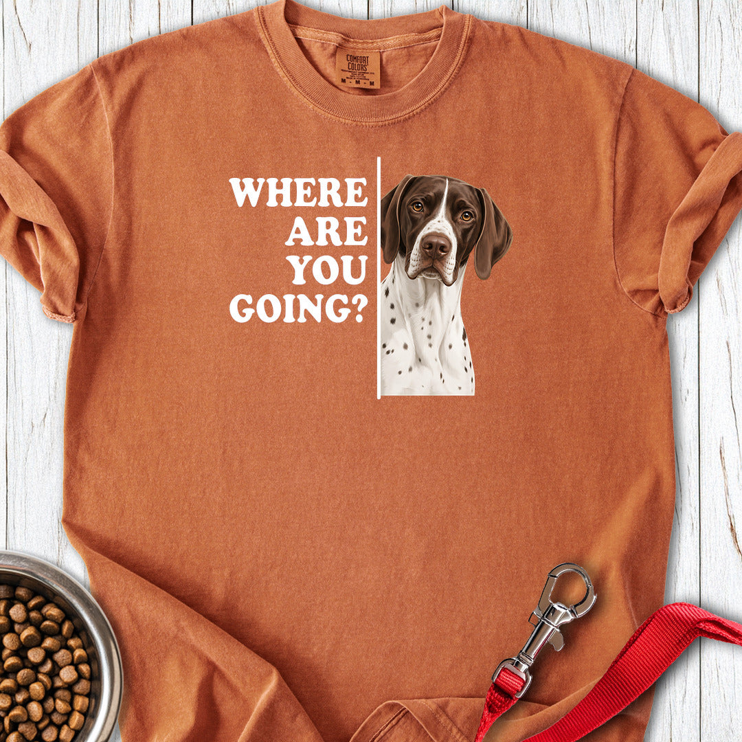English Pointer Where Are You Going Premium Tee — Yam