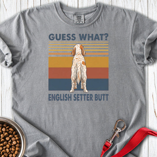 English Setter Butt Premium Tee — Grey