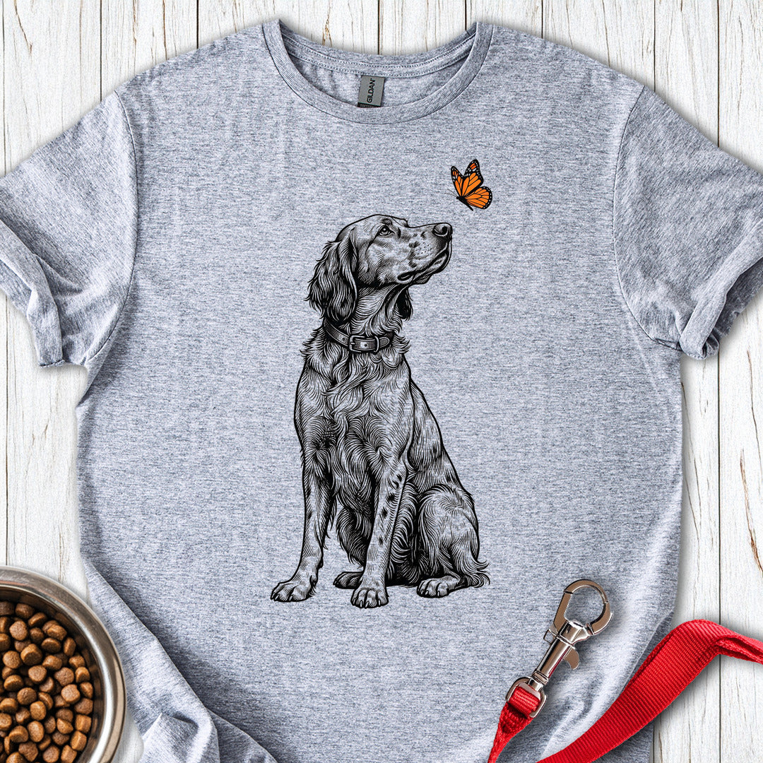 English Setter Butterfly — Sport Grey