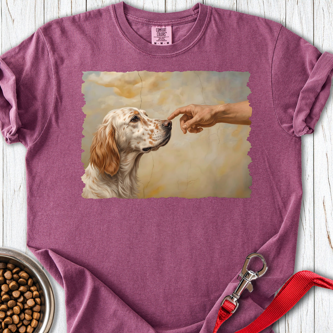 English Setter Creation Premium Tee — Berry