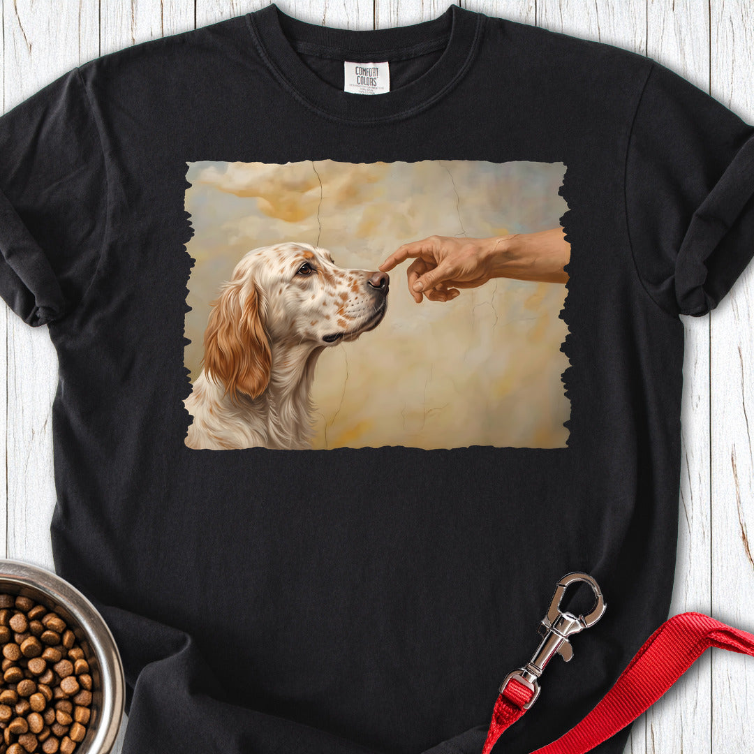 English Setter Creation Premium Tee — Black