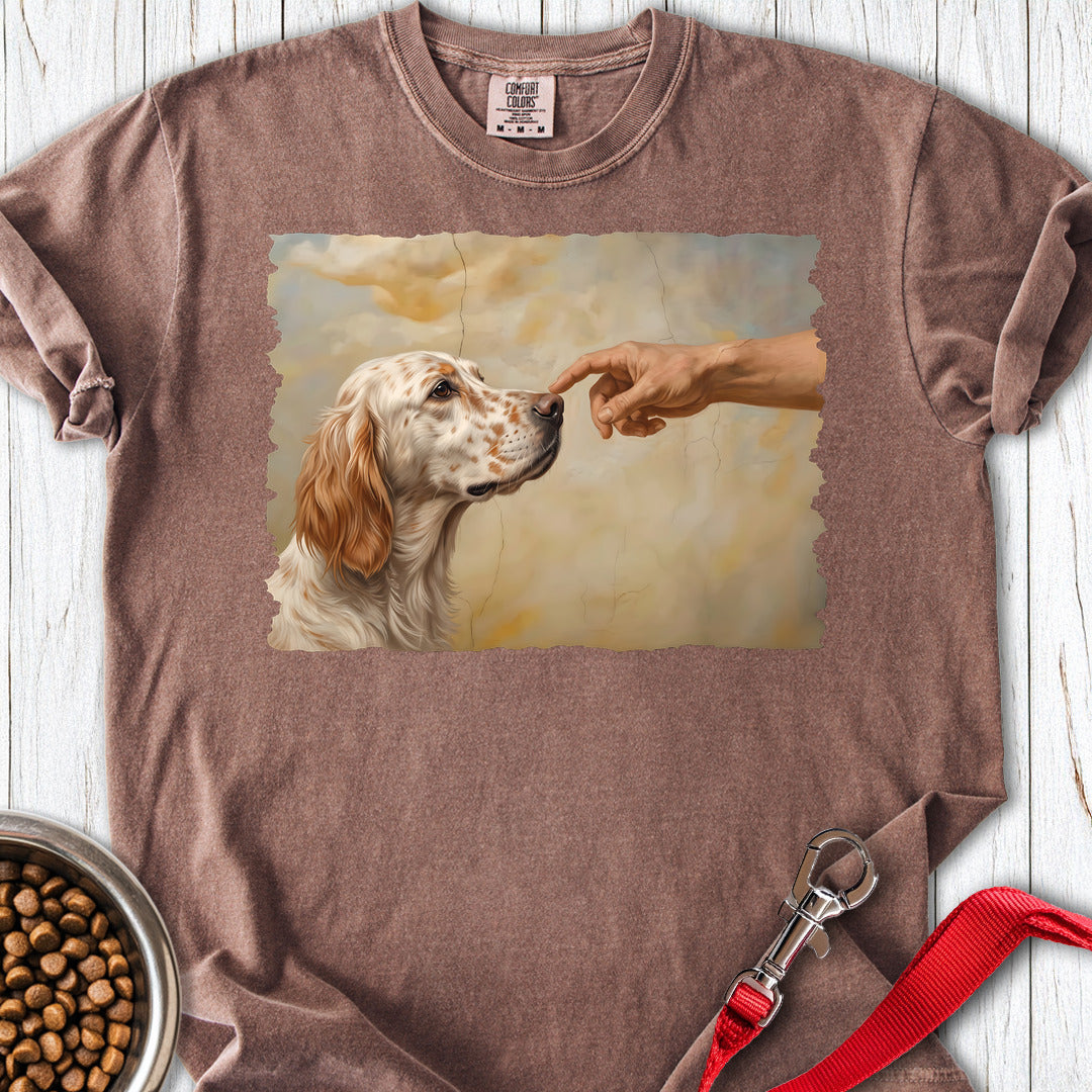 English Setter Creation Premium Tee — Espresso