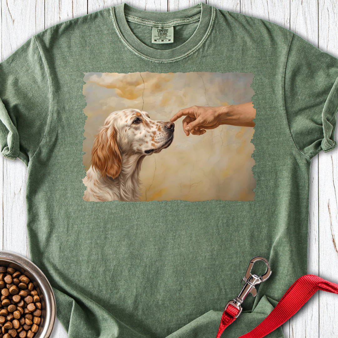 English Setter Creation Premium Tee — Moss