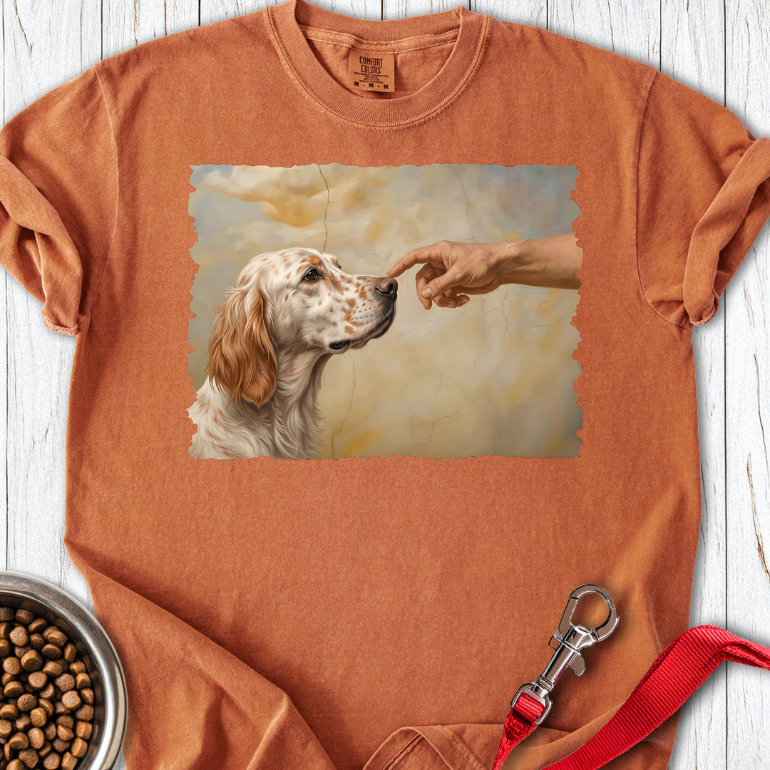 English Setter Creation Premium Tee — Yam