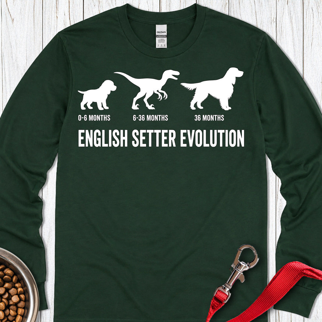 English Setter Evolution Long Sleeve — Forest Green