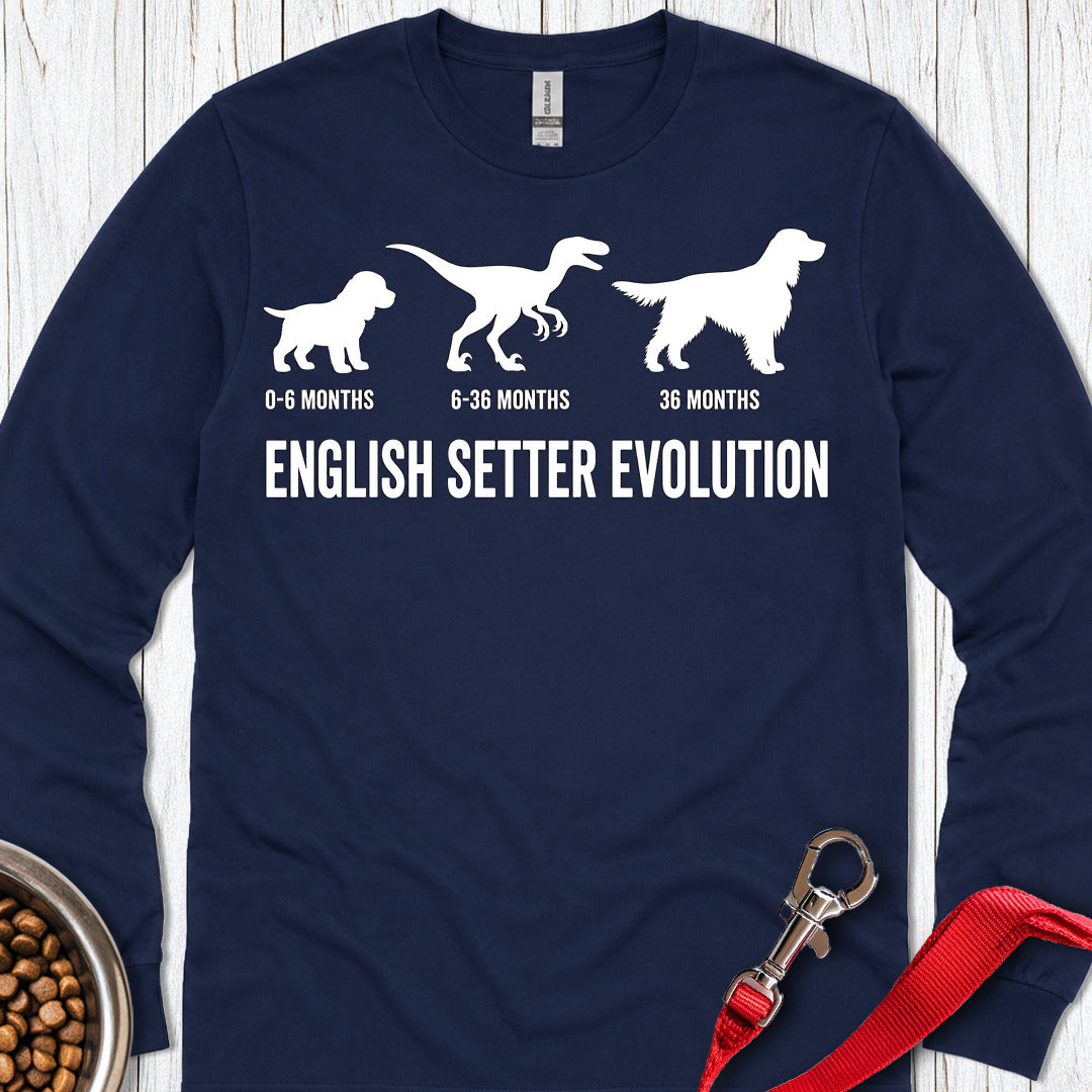 English Setter Evolution Long Sleeve — Navy