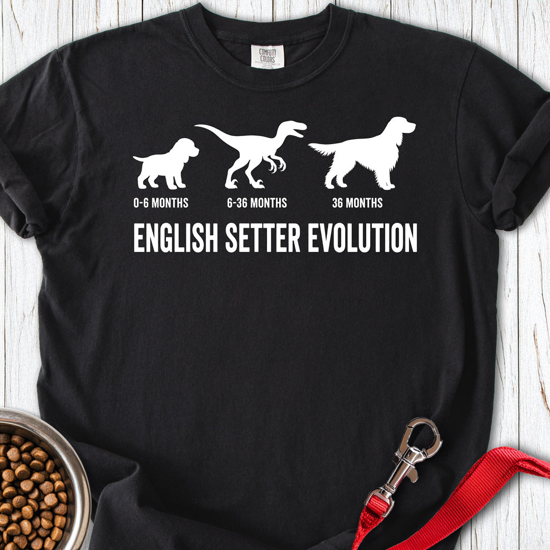English Setter Evolution Premium Tee Black