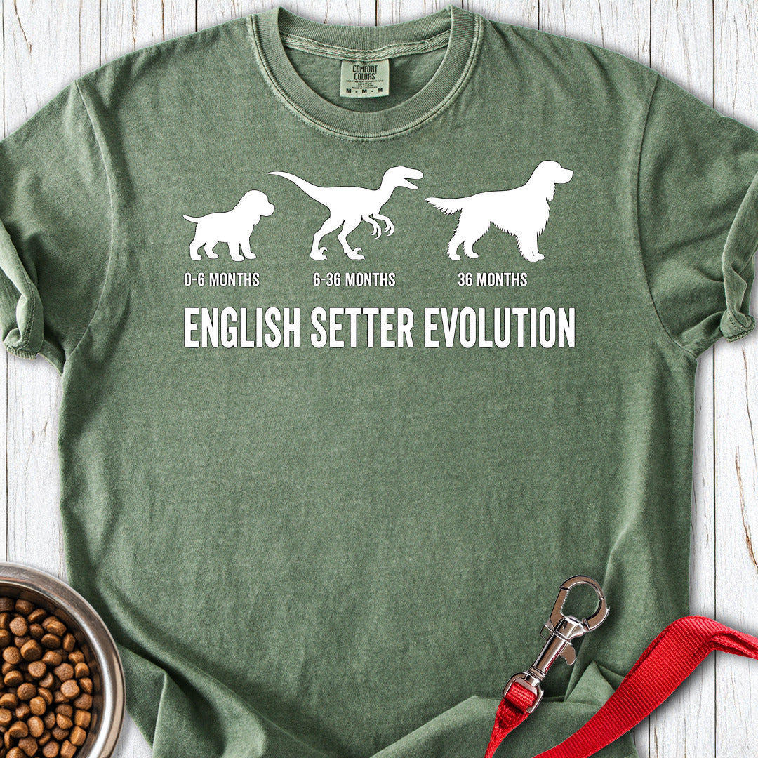 English Setter Evolution Premium Tee Moss