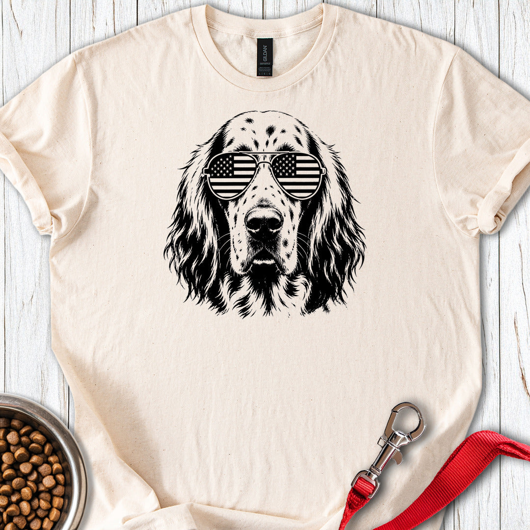 English Setter Flag Shades — Natural