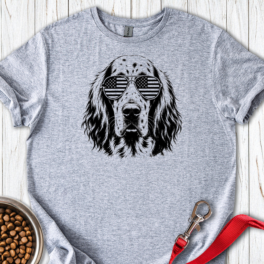 English Setter Flag Shades — Sport Grey