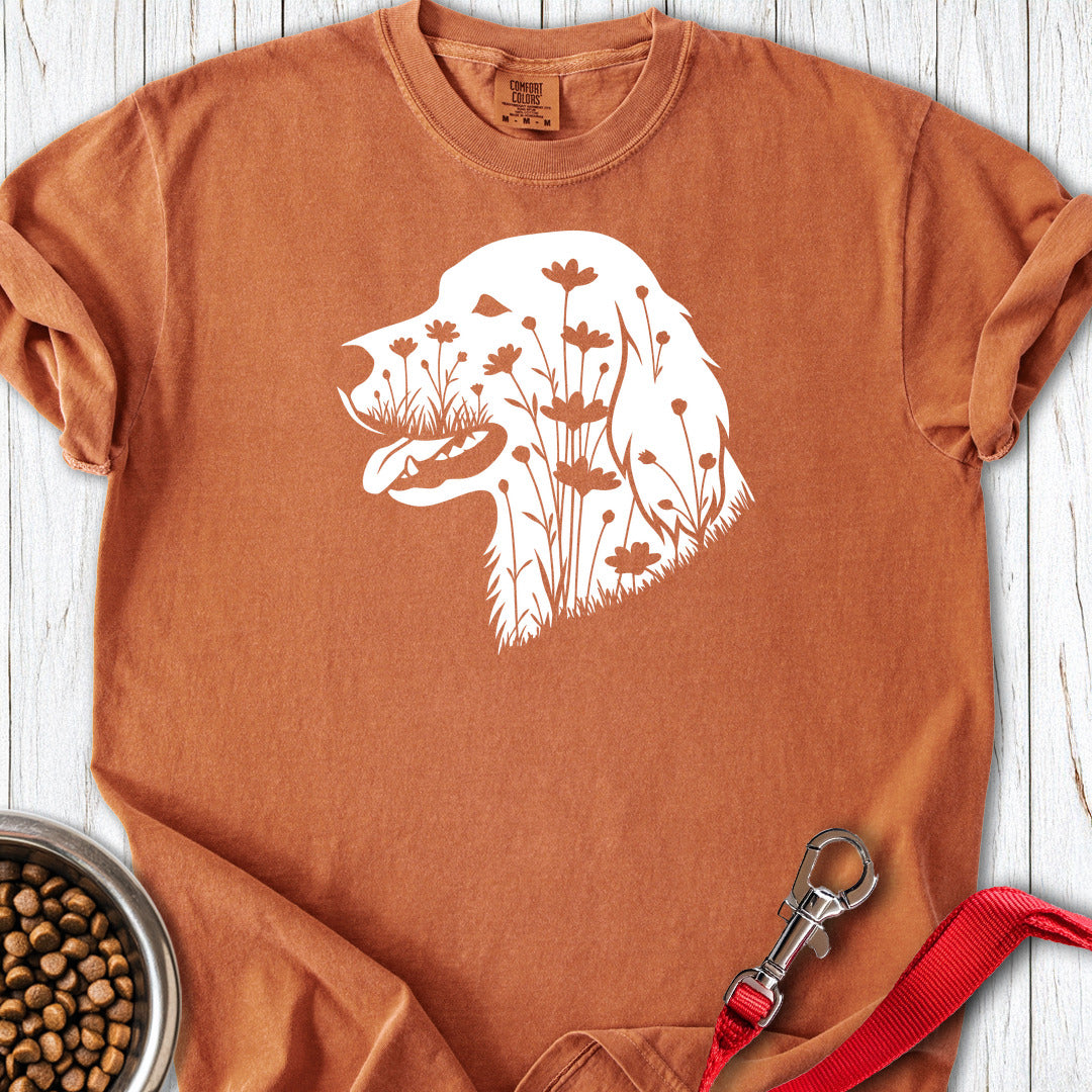 English Setter Flowers Premium Tee — Yam