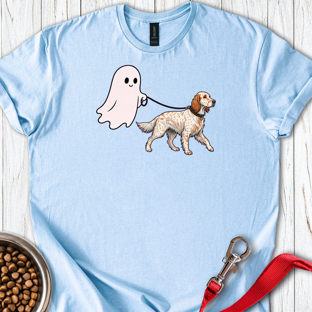 English Setter Ghost Walk — Light Blue