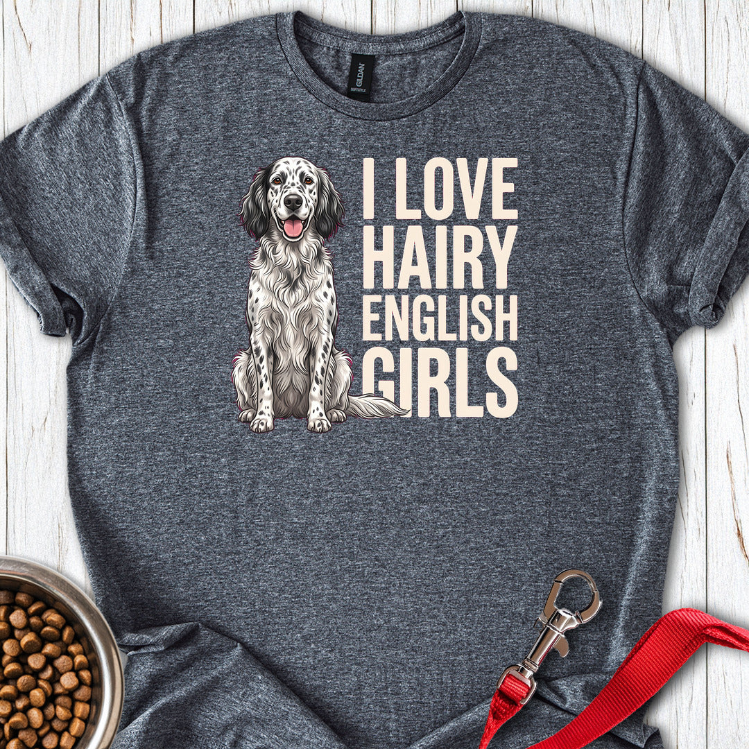 English Setter Hairy Girls — Dark Heather