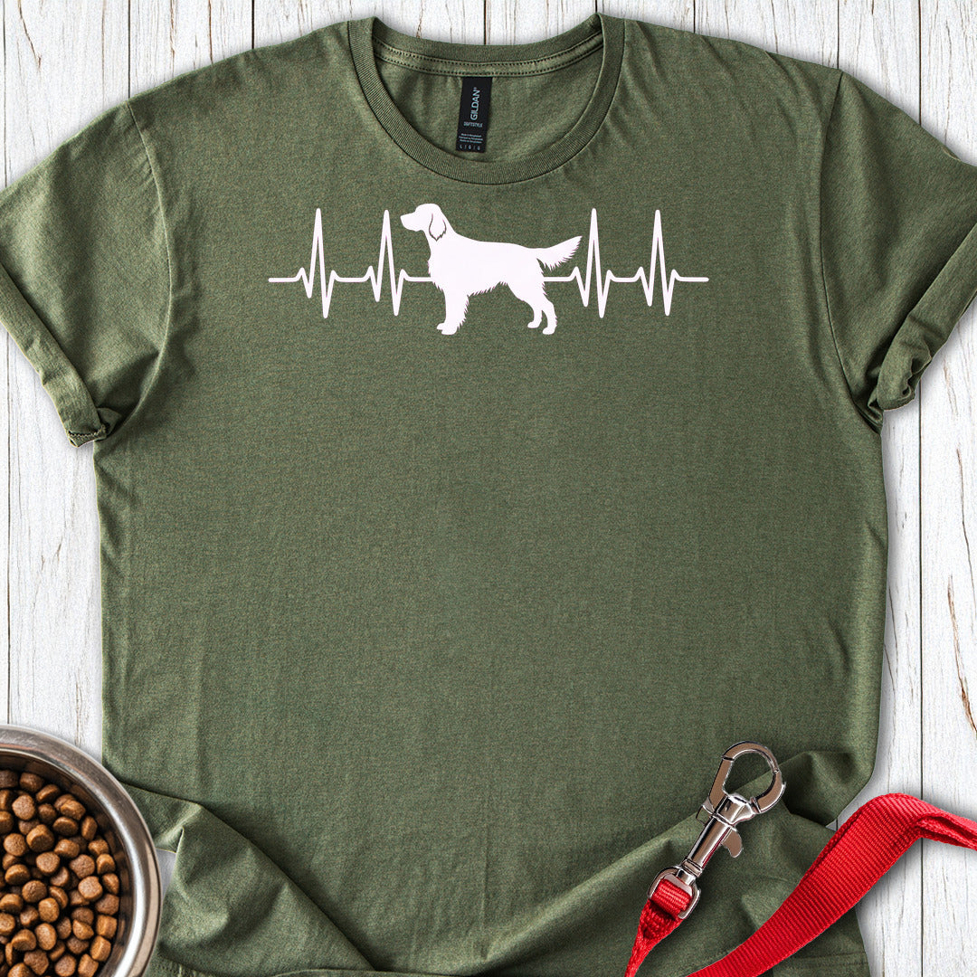 English Setter Heartbeat — Military Green