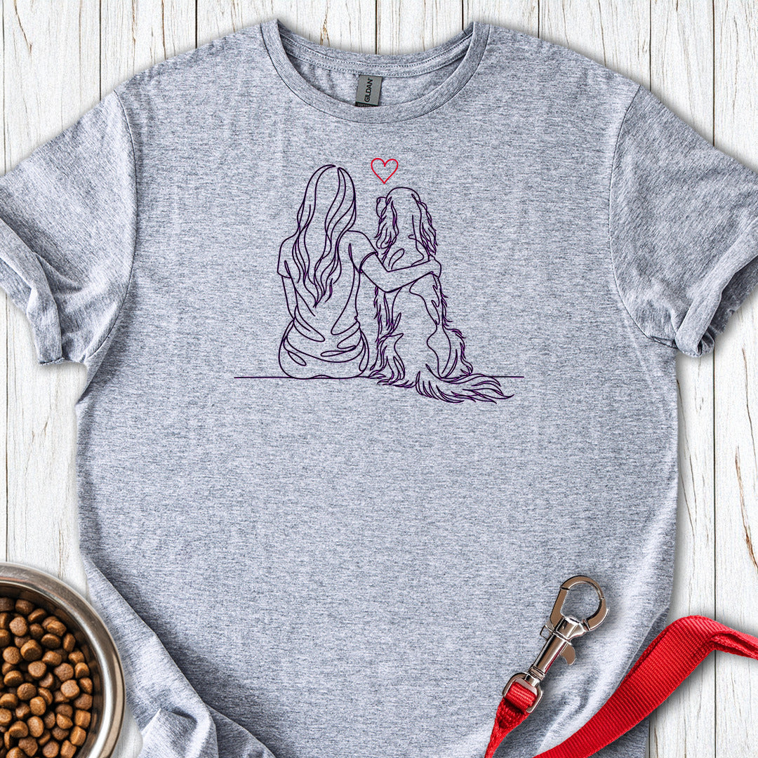 English Setter Hug — Sport Grey