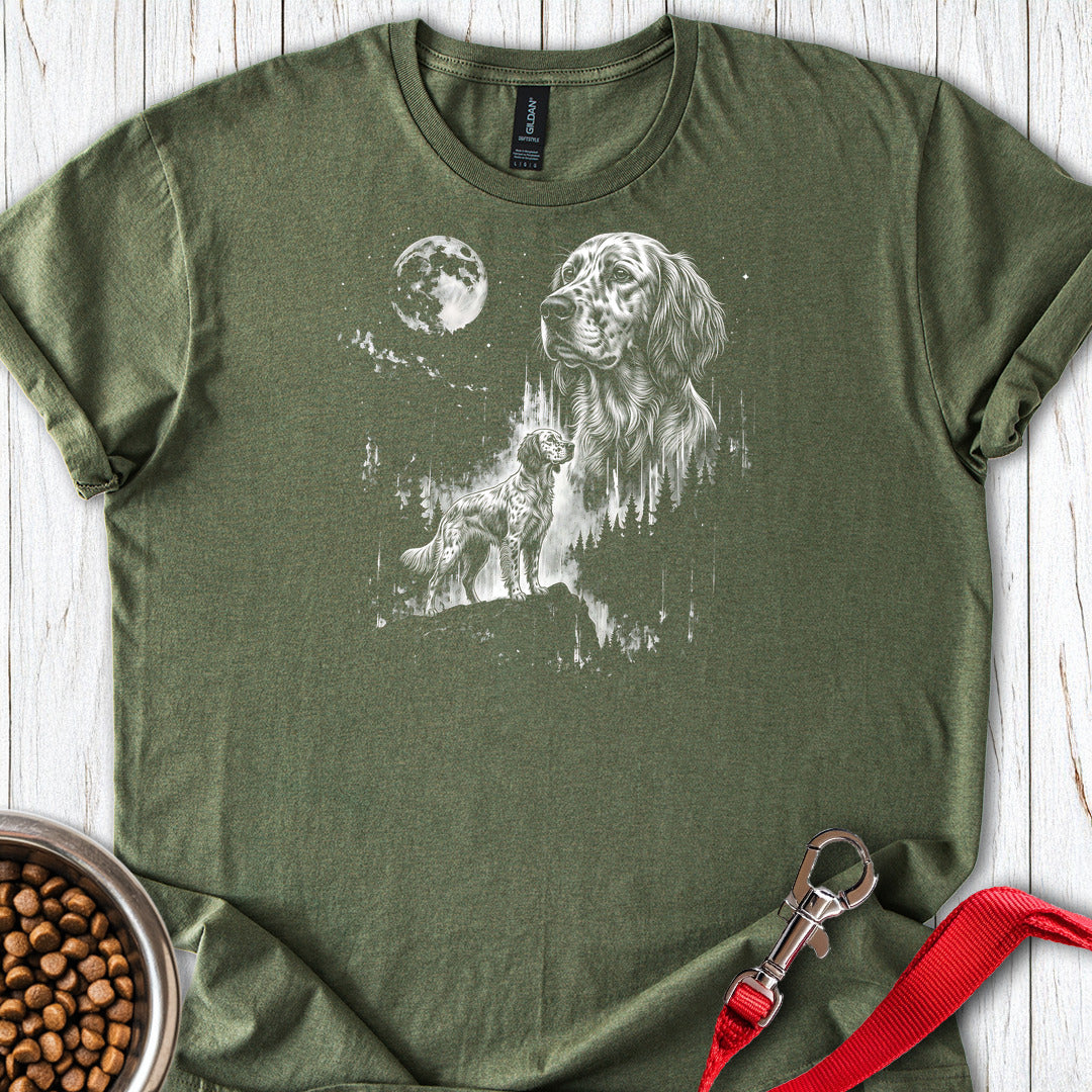 English Setter Moonlight — Military Green