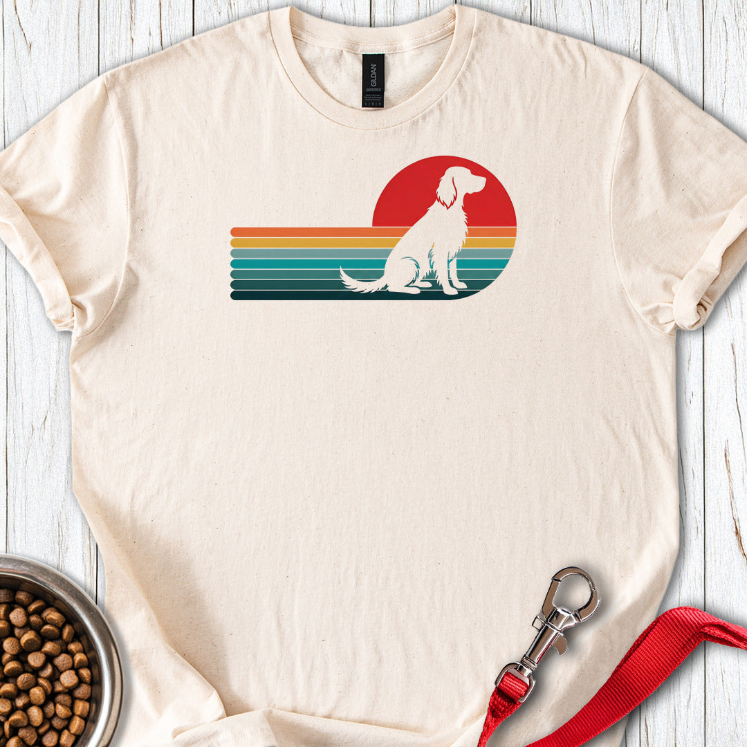 English Setter Retro Sunset — Natural