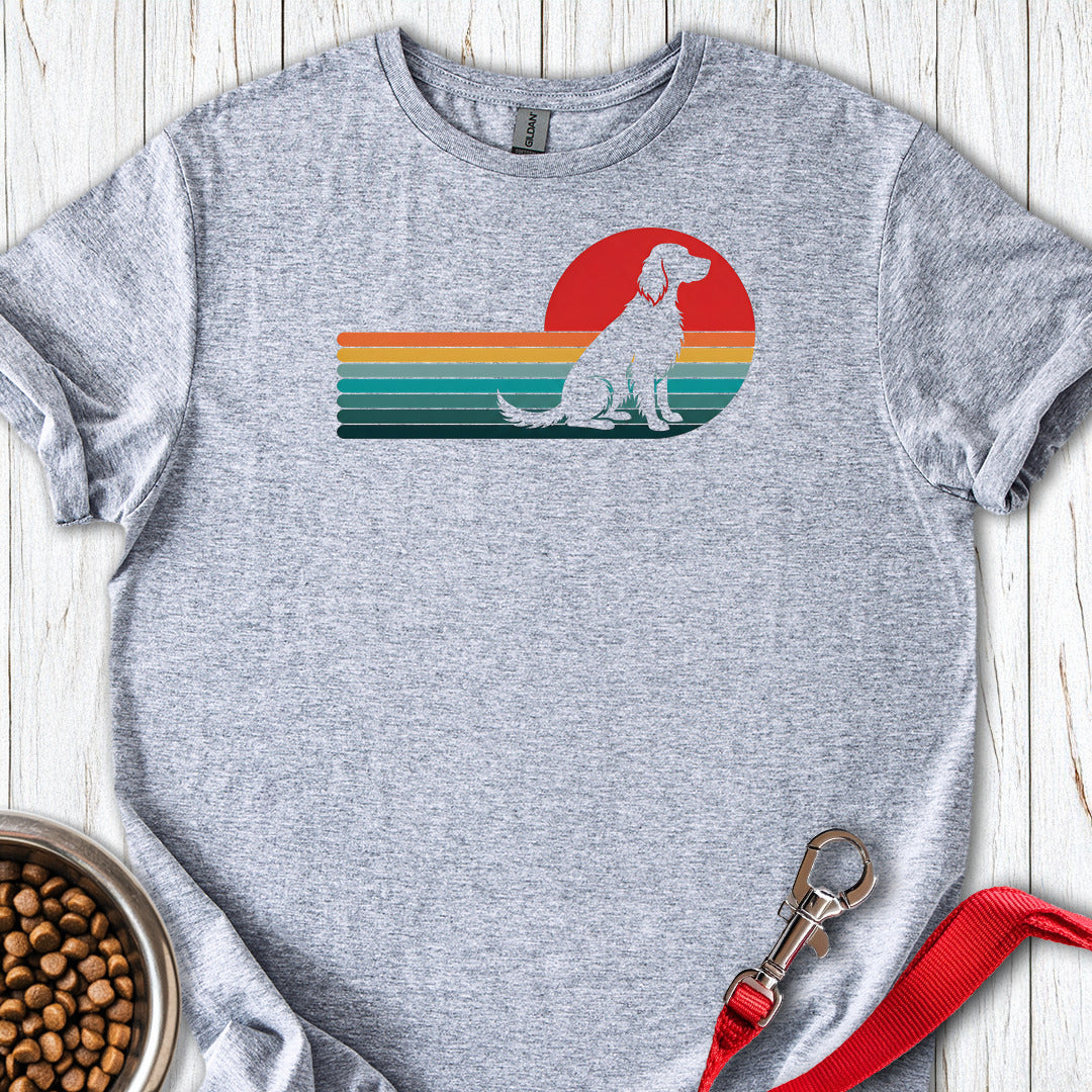English Setter Retro Sunset — Sport Grey