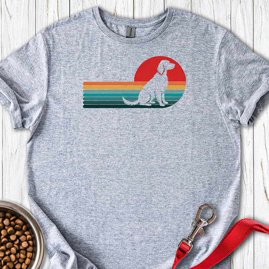 English Setter Retro Sunset — Sport Grey