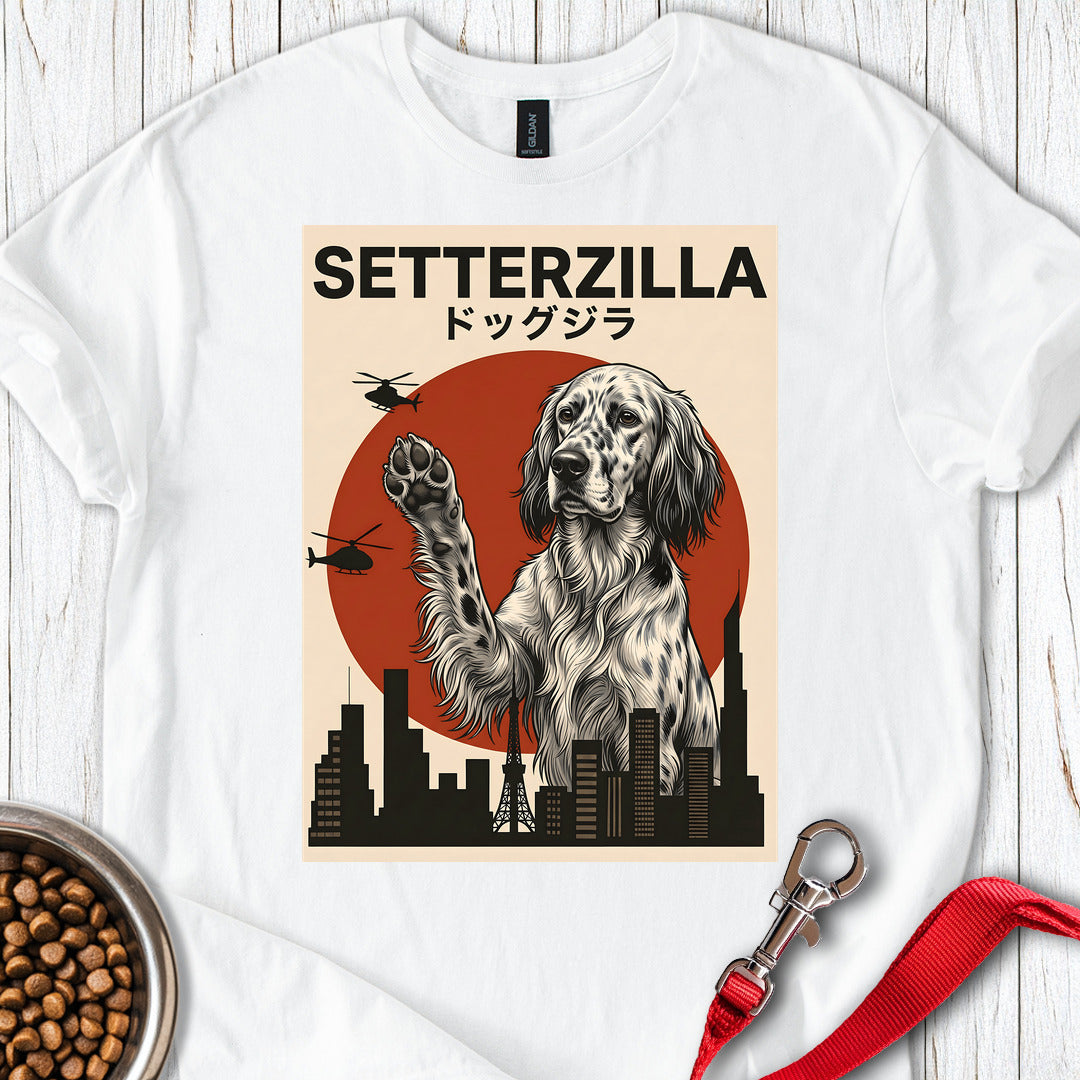 English Setter Setterzilla — White