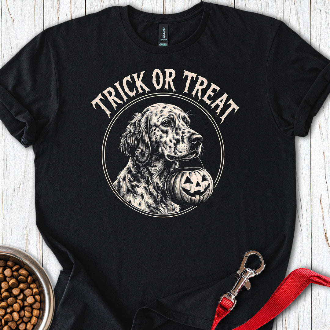 English Setter Trick Or Treat — Black
