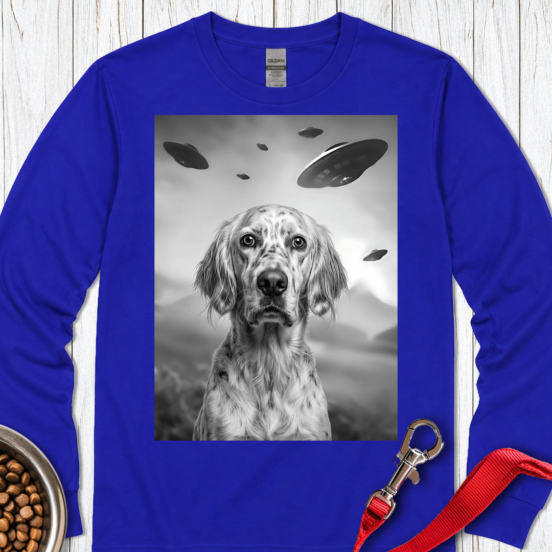 English Setter UFO Long Sleeve — Royal