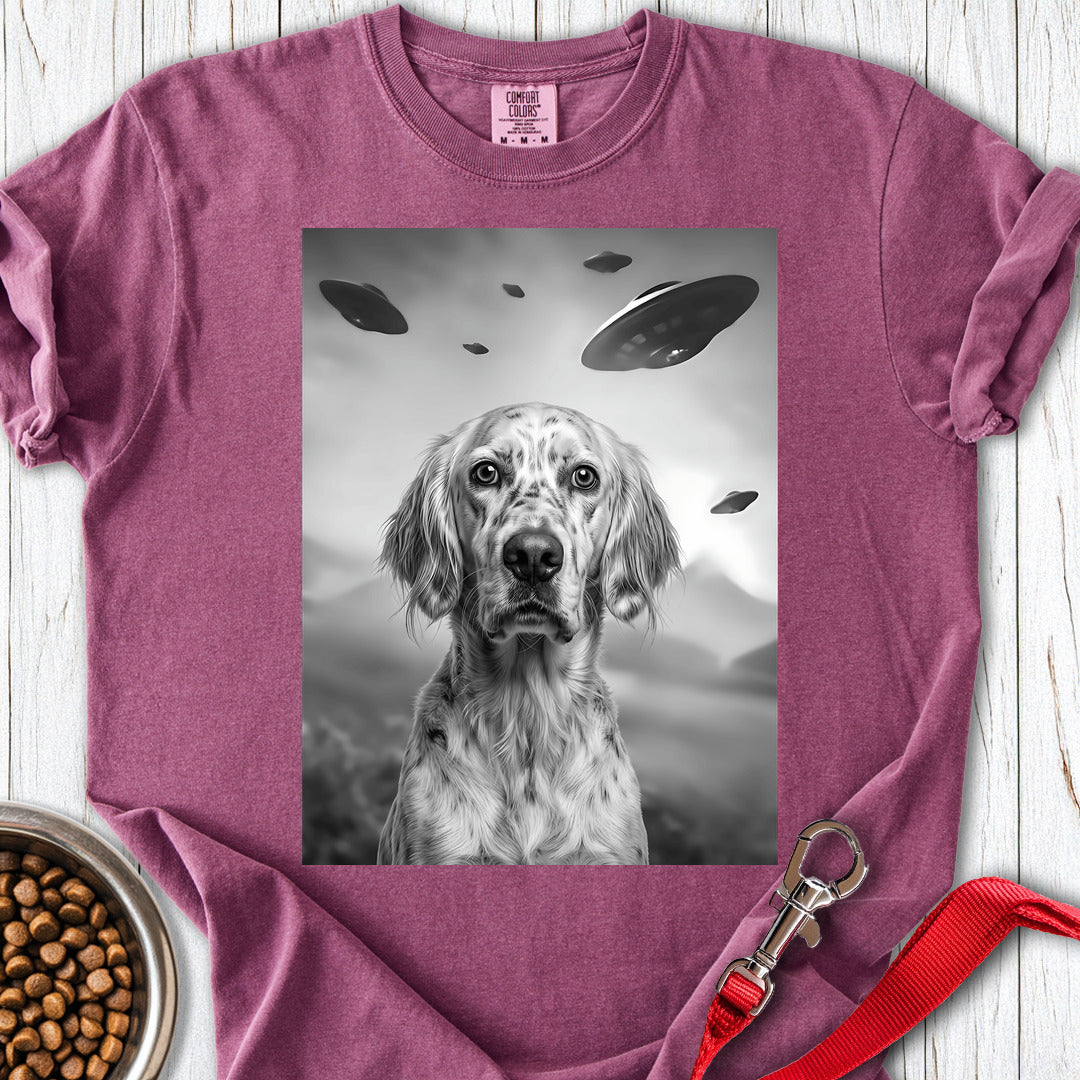 English Setter UFO Premium Tee — Berry