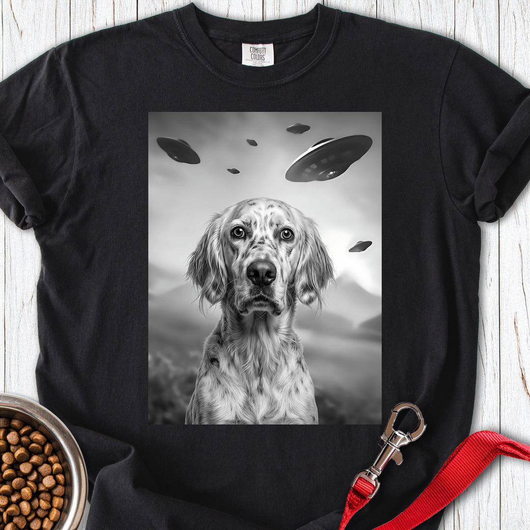 English Setter UFO Premium Tee — Black