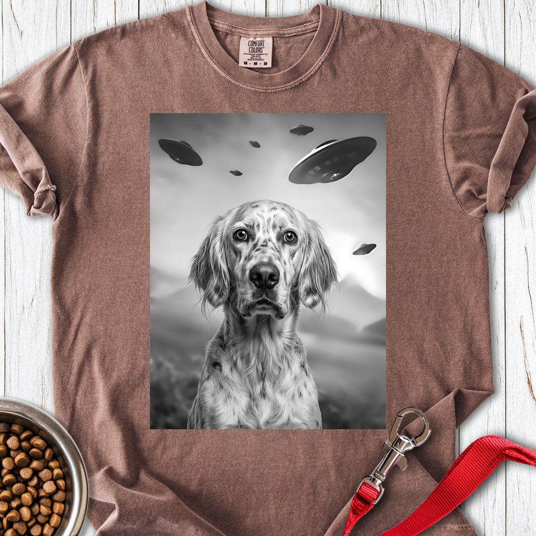 English Setter UFO Premium Tee — Espresso
