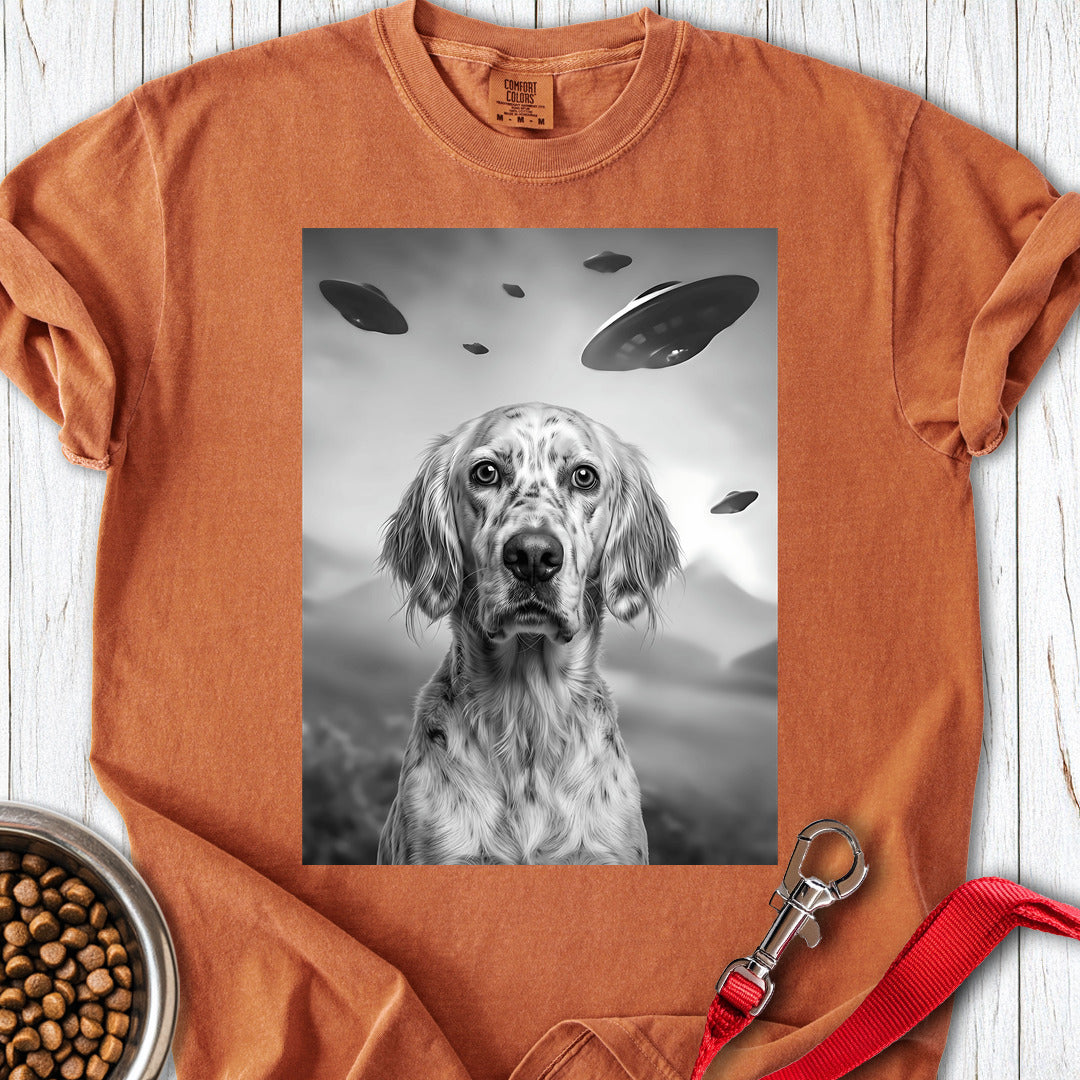 English Setter UFO Premium Tee — Yam