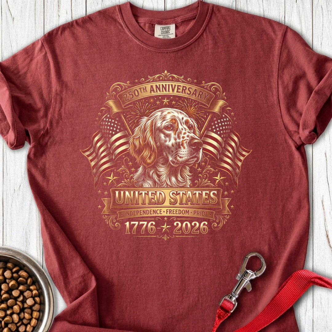 English Setter USA Premium Tee — Brick