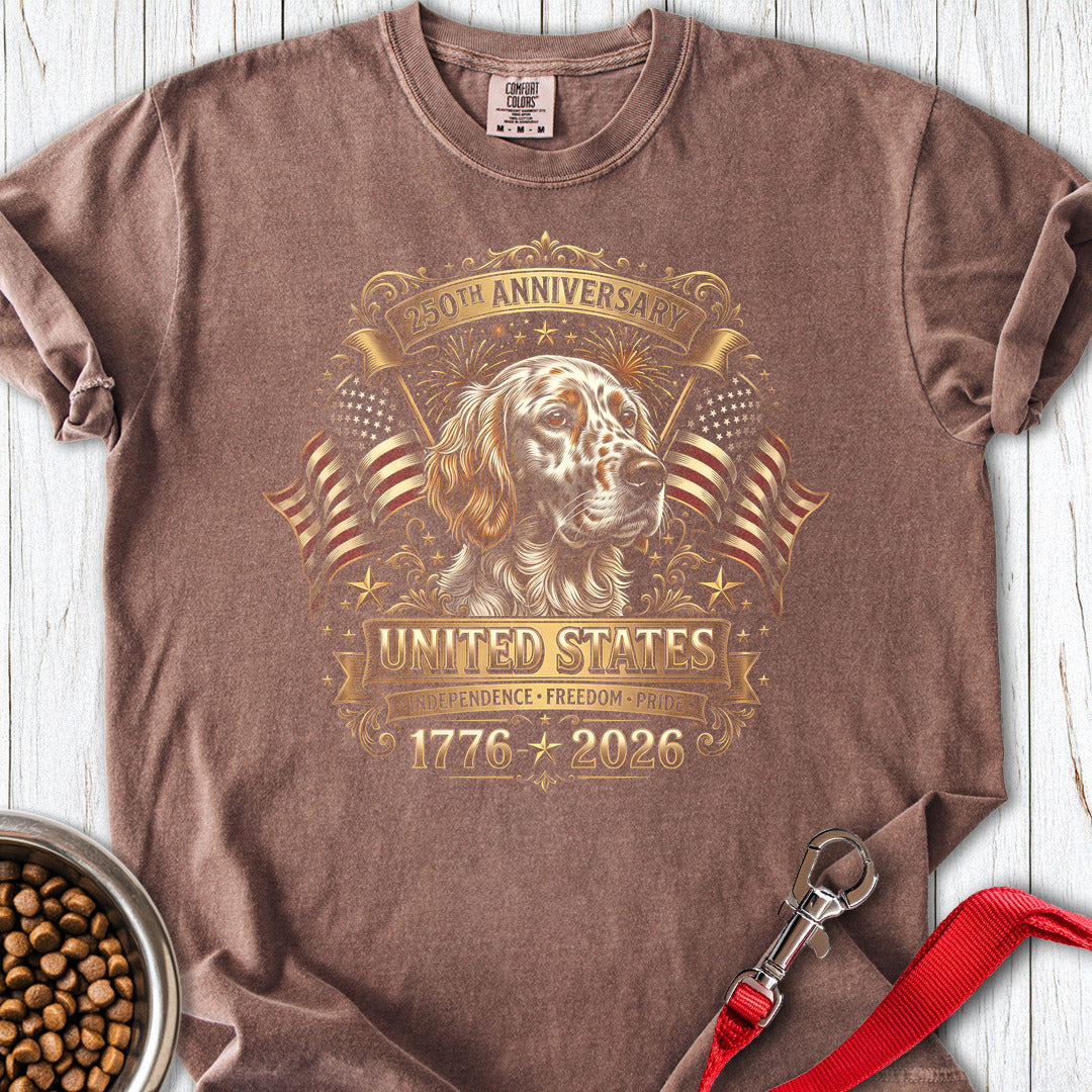 English Setter USA Premium Tee — Espresso