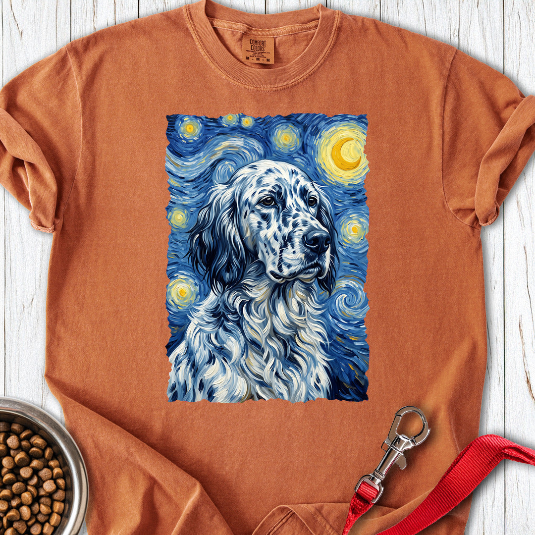 English Setter Van Gogh Premium Tee — Yam