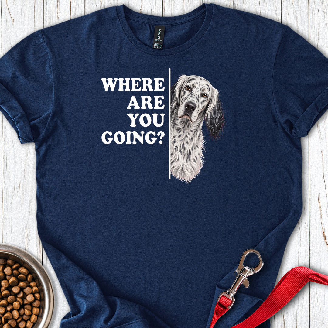 English Setter Where Are You Going — Navy