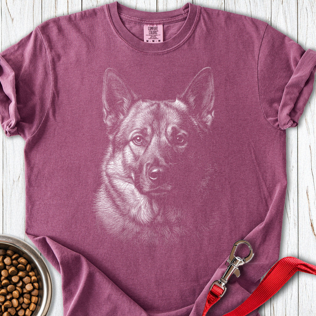 Engraved Premium Tee — Berry