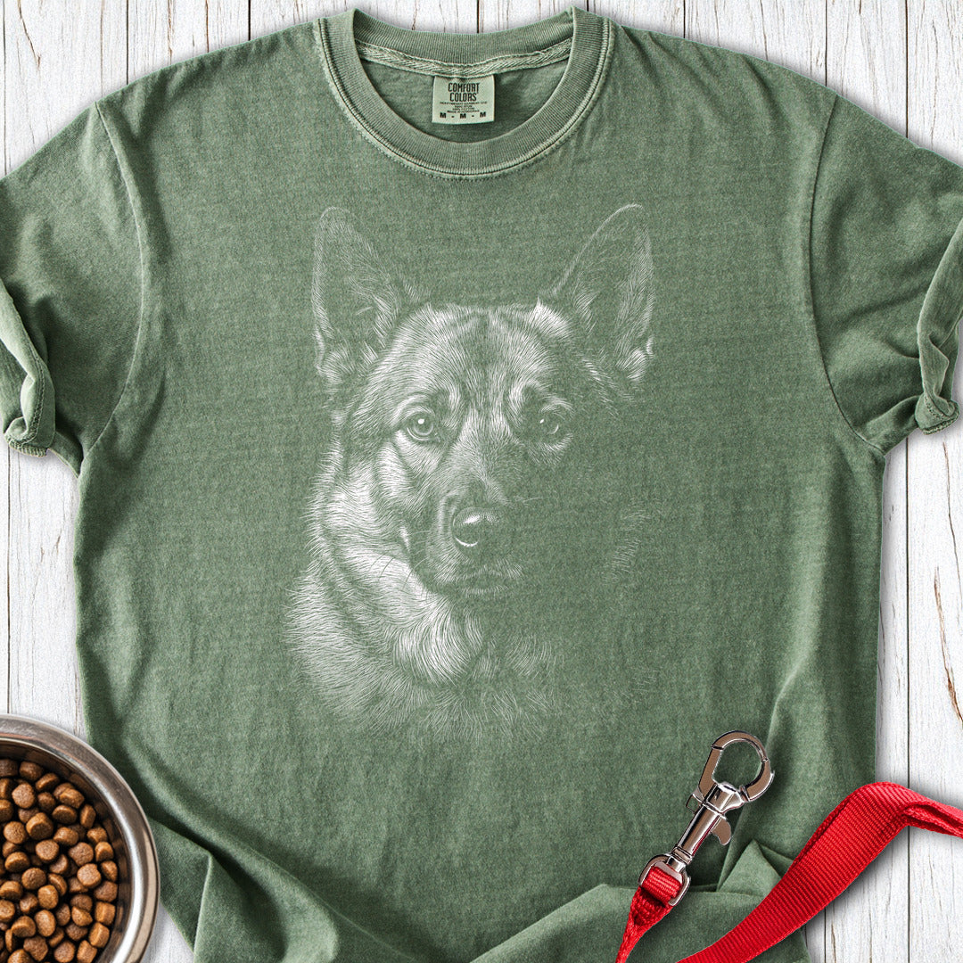 Engraved Premium Tee — Moss