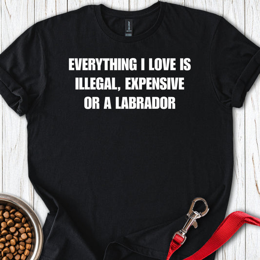 Everything I Love Labrador Black