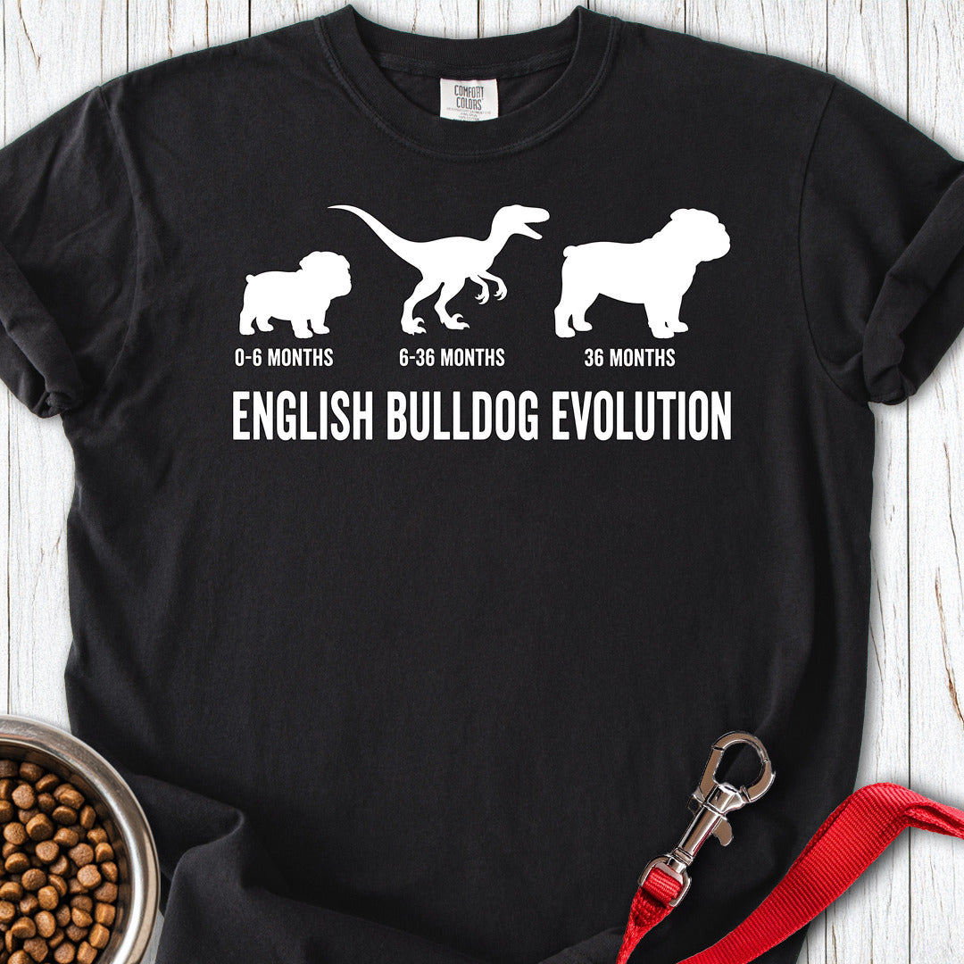 English Bulldog Evolution Premium Tee Black